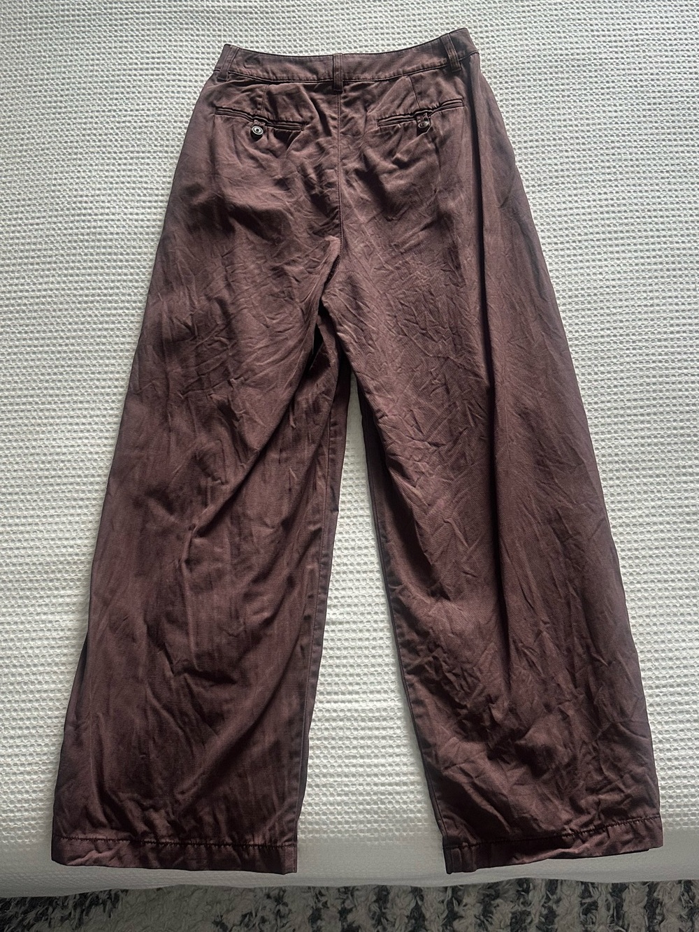 Madewell Brown, High-Waisted, Pleated Pants - Picture 2 of 4